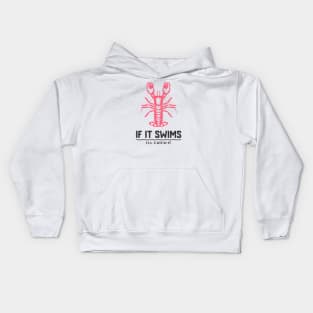 lobster fishing Kids Hoodie